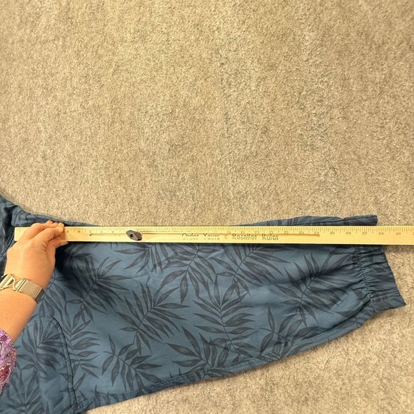 Orvis Jogger Men 2XL XXL Dark Blue Floral Tropical 28" Lyocell Tapered Casual - Picture 13 of 16